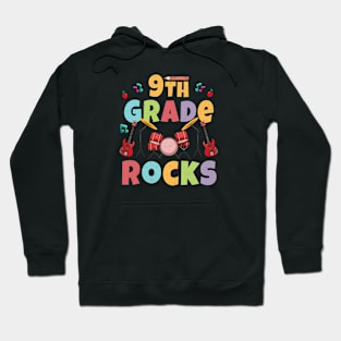 9th Grade Rocks 1st Day Of School Back to School Teaching Hoodie